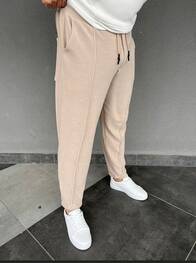 Krem Kadife Jogger